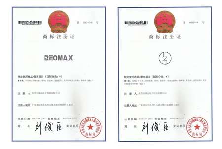 Trademark registration certificate